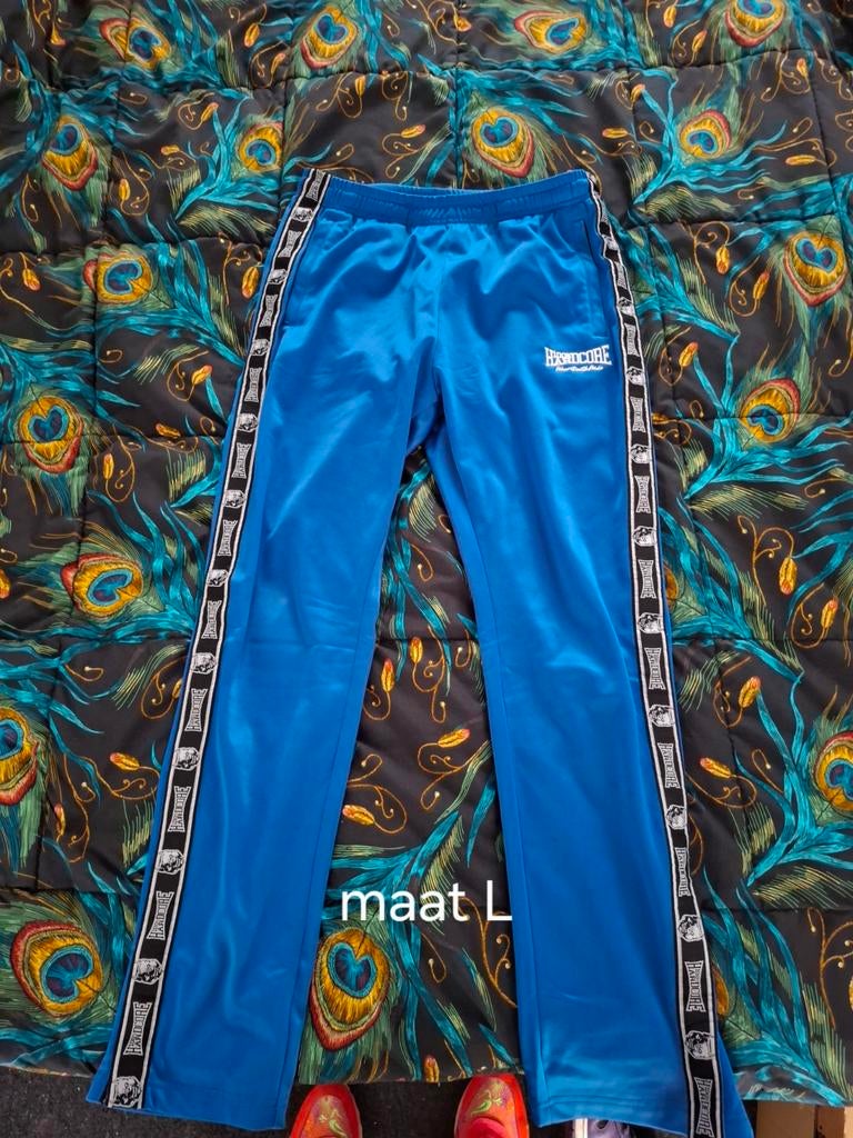 100% Hardcore trainingspak groen/blauw/zwart-wit, Kleding | Heren, Blauw, Overige typen, Ophalen of Verzenden, Zo goed als nieuw
