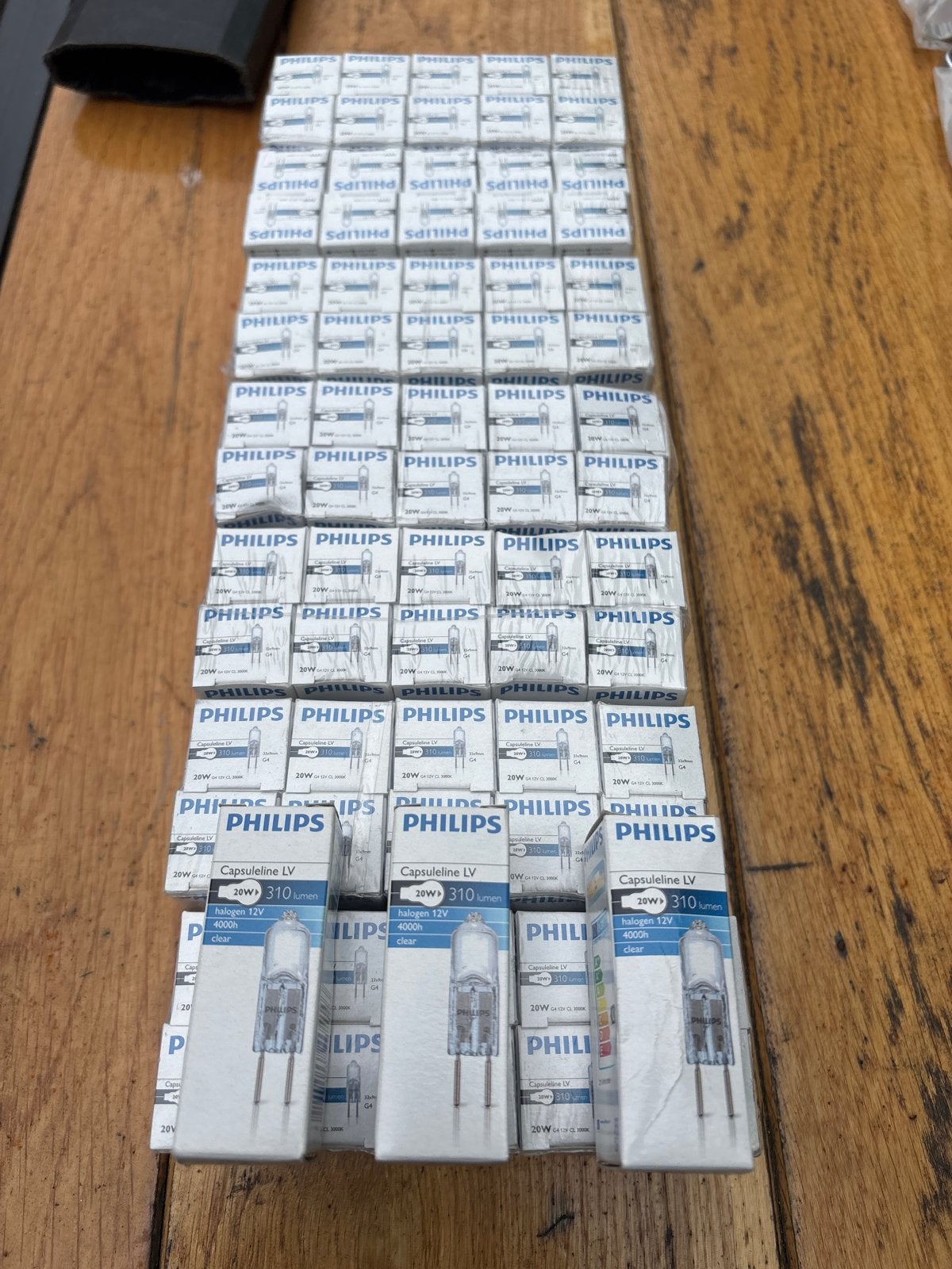 70x Philips Capsuleline LV Halogeenlampen 20W G4 12V, Ophalen, Nieuw, G4, Philips