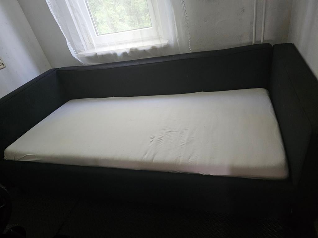 Kidsmill bedbank gratis, Ophalen, Tweepersoons, Zwart, Metaal