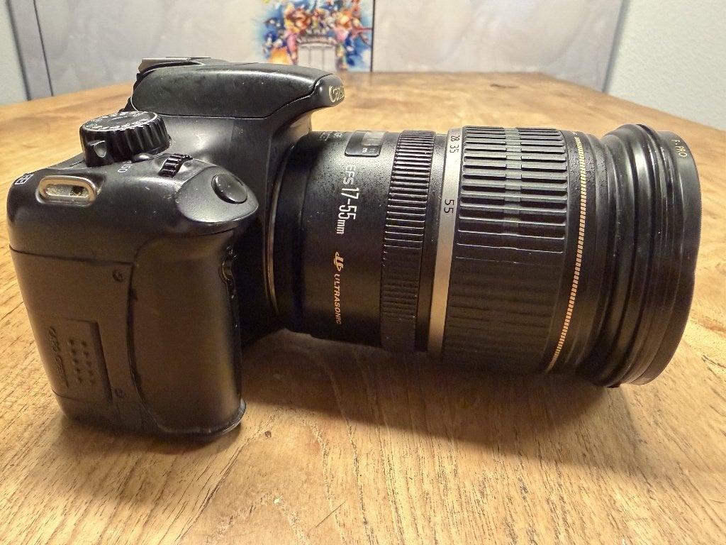 Canon EF-S 17-55mm f/2.8 IS USM + EOS 550D + B+W filter, Gebruikt, Canon, Macrofunctie, 17 mm
