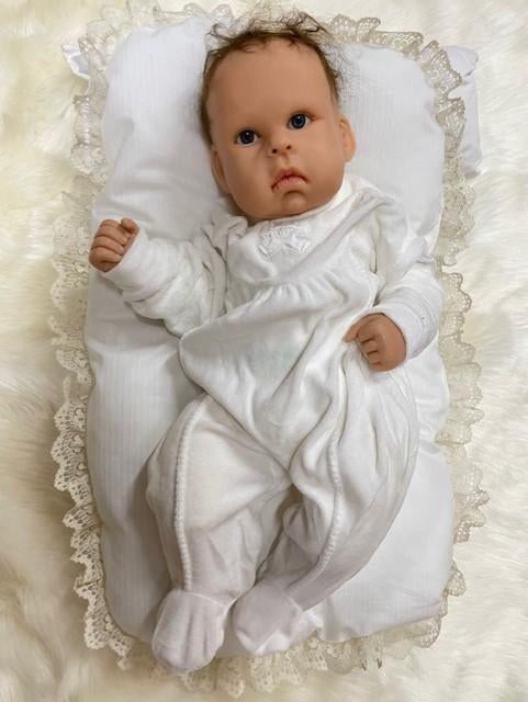 Nel de Man OOAK baby f modelene ong 56cm., Verzamelen, Poppen, Ophalen of Verzenden, Zo goed als nieuw, Pop, Levensecht of Reborn