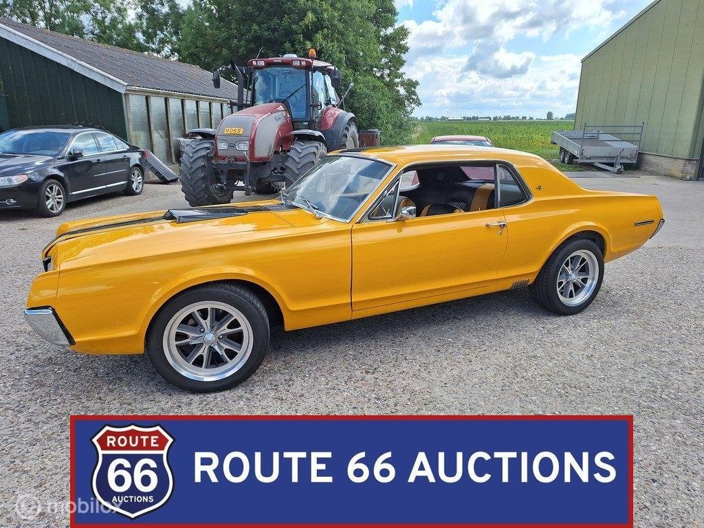 Mercury Cougar | 1967 | Route 66 Auctions, Auto's, Overige carrosserieën, Zwart, Bedrijf, Handgeschakeld