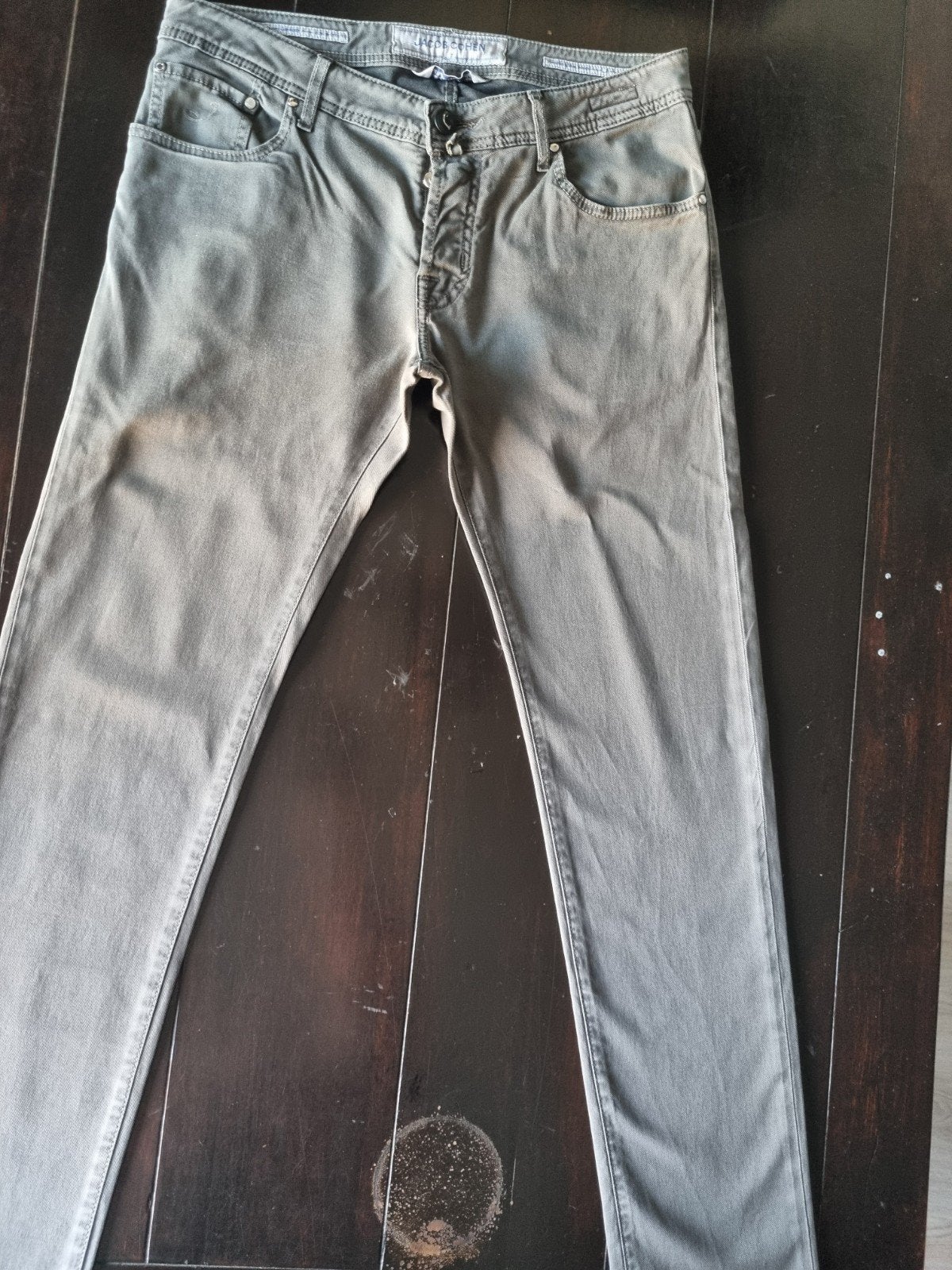 GRIJZE JACOB COHEN 622 COMFORT STRETCH SLIM TAPERED 34/32, Ophalen of Verzenden, Zo goed als nieuw, Jacob Cohen, W33 - W34 (confectie 48/50)