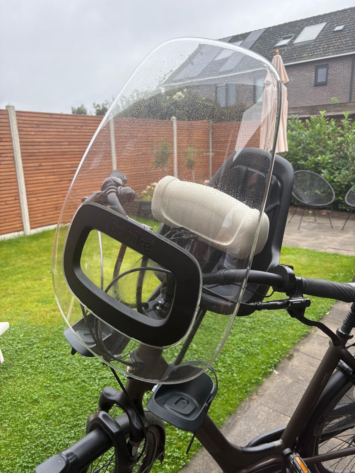 Bo bike fietsstoeltje voor met windscherm, Ophalen, Zo goed als nieuw