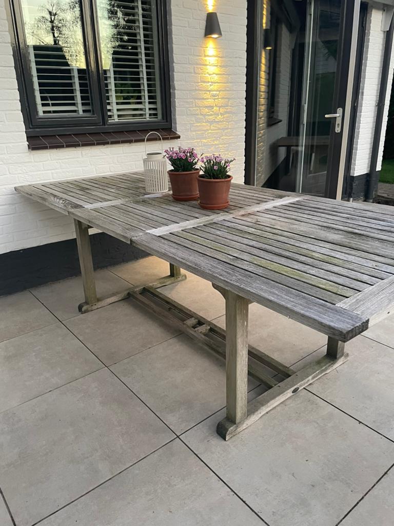 Tuintafel 1.05 x 2.40, Ophalen of Verzenden, Zo goed als nieuw, Rechthoekig, Hout