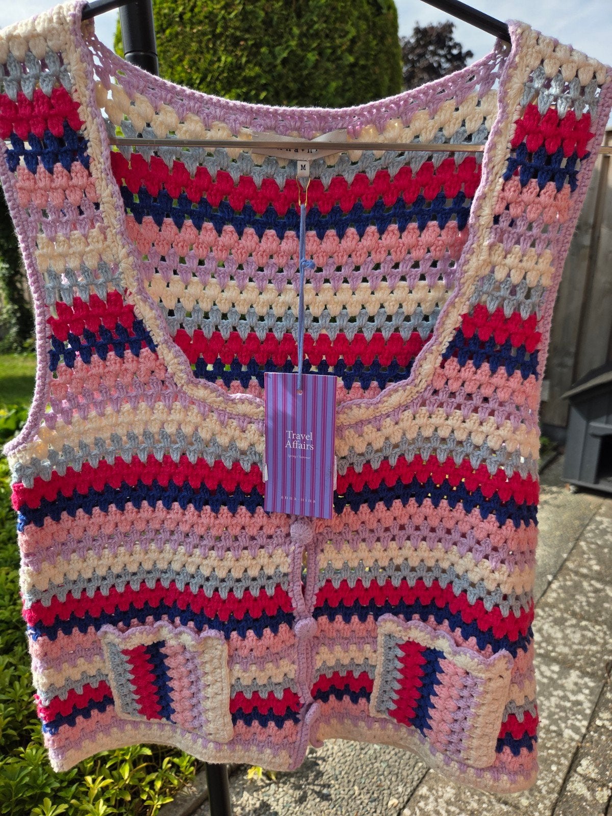 Anna + Nina Iris Gehaakt Vest - Nieuw met kaartjes, Maat 38/40 (M), Meerkleurig, Ophalen of Verzenden, Anna + Nina