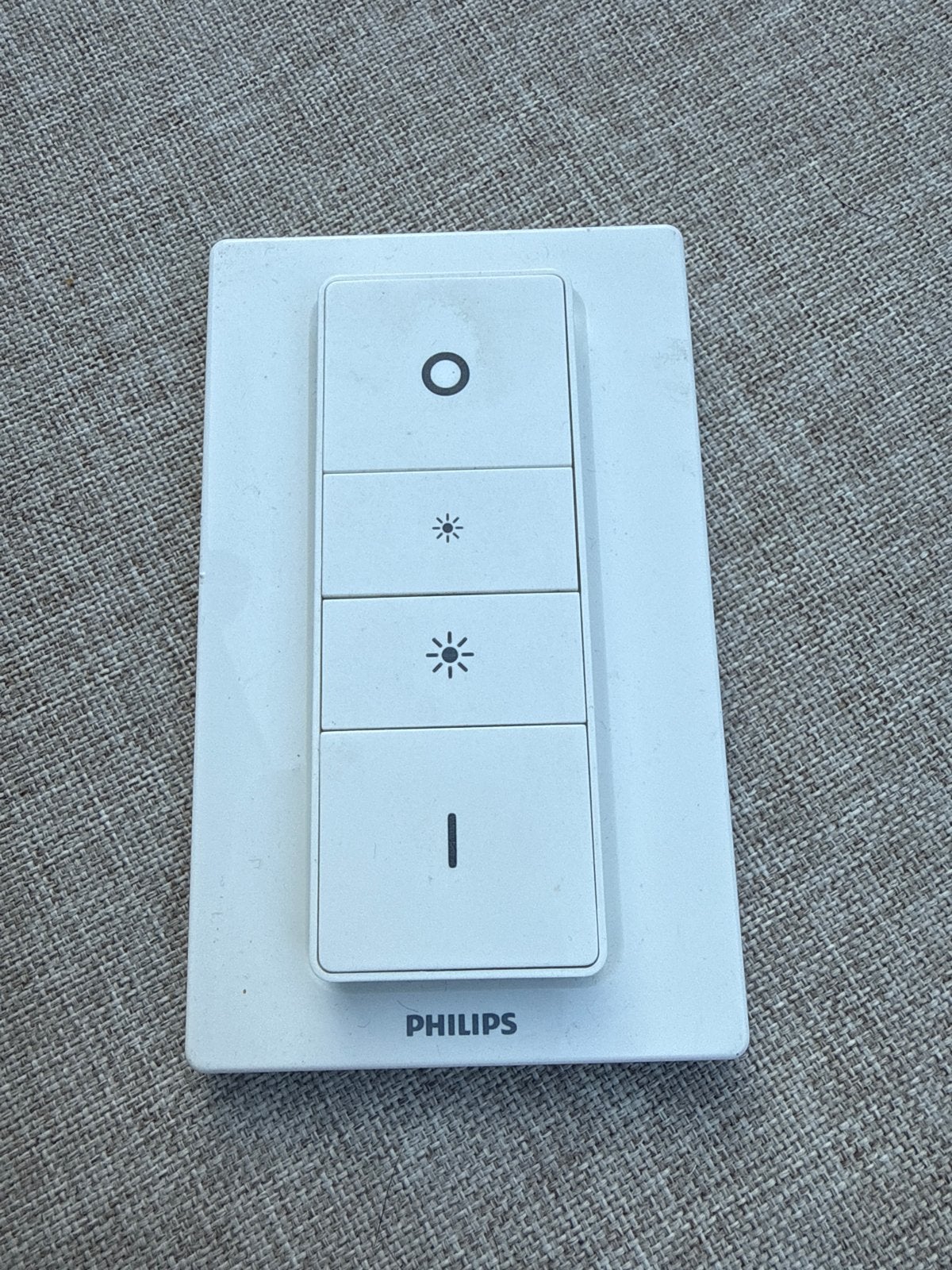 Philips Hue Dimmer Schakelaar met Wandhouder, Wit, Gebruikt, Kunststof, Ophalen of Verzenden