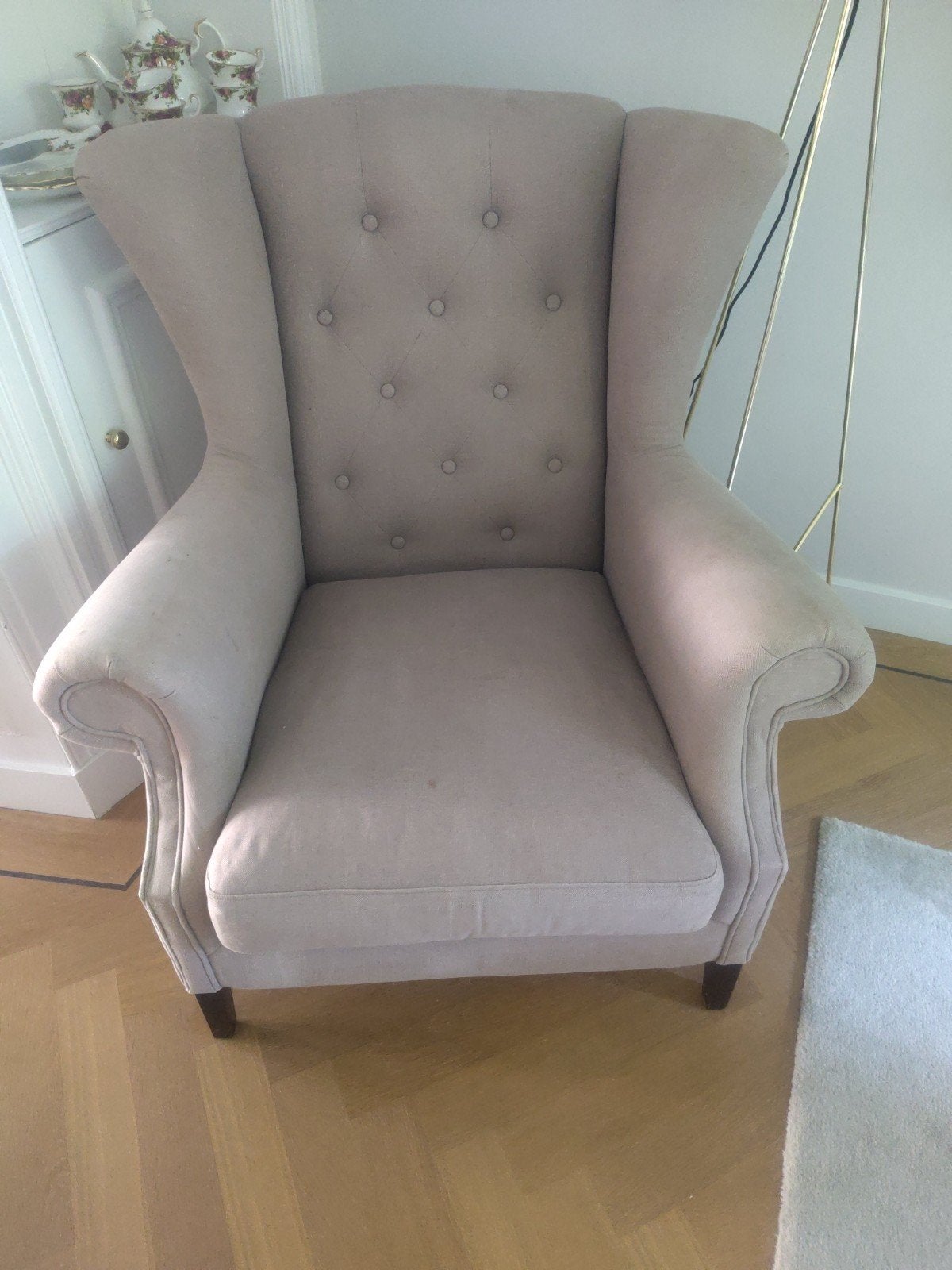 Comfortabele fauteuil - gebruikt met lichte vlekjes, Huis en Inrichting, Fauteuils, Gebruikt, Klassiek, Comfortabel, 75 tot 100 cm