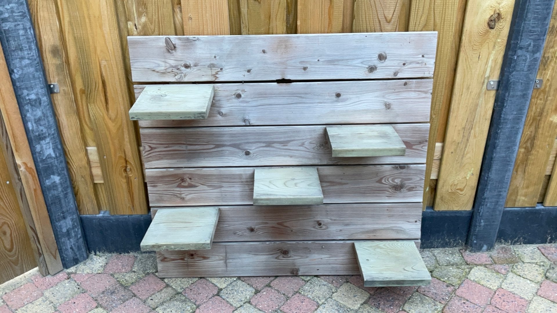 Houten wandbord voor buiten, Ophalen, Gebruikt