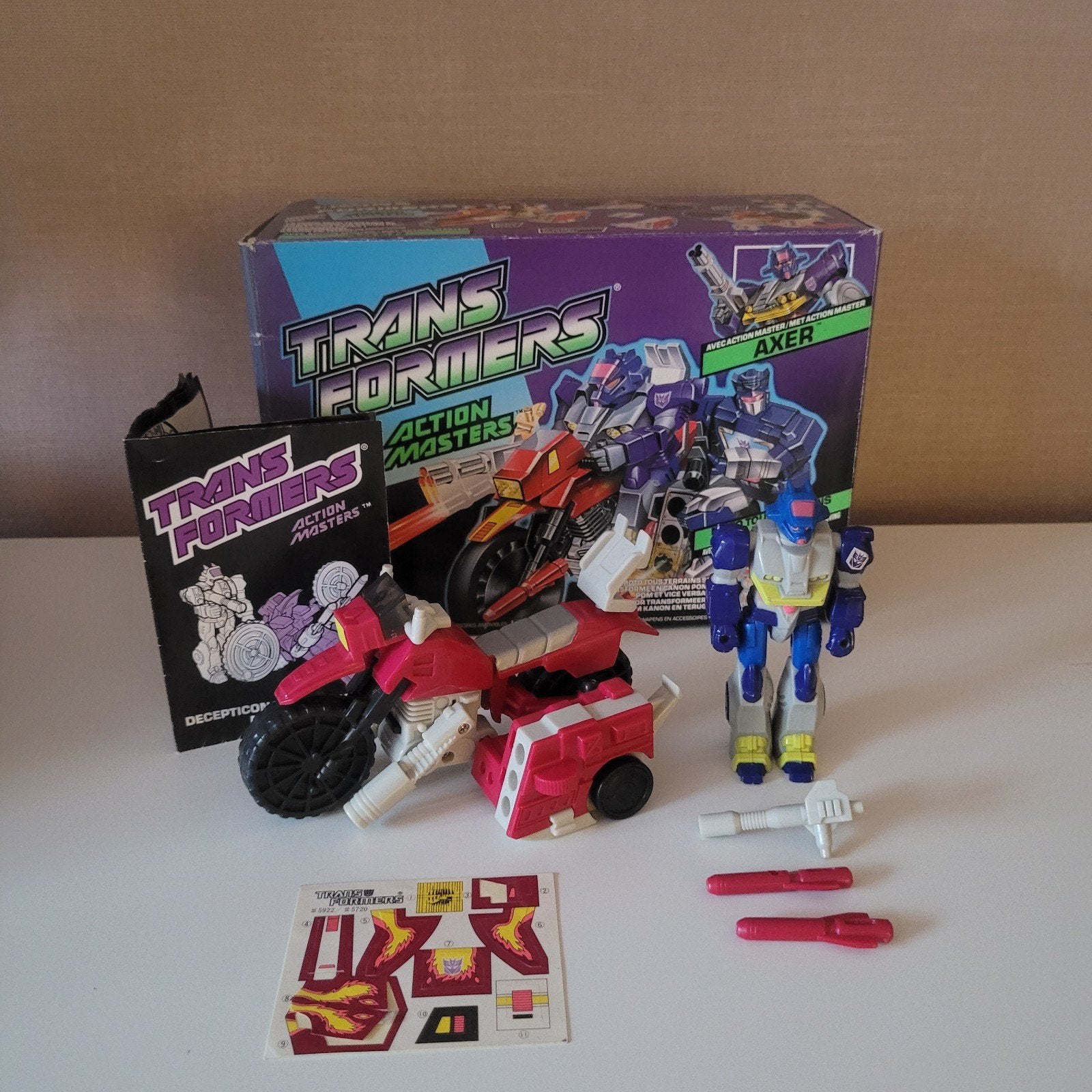 Transformers g1 action master axer, Verzamelen, Transformers, G1, Ophalen of Verzenden, Zo goed als nieuw, Autobots