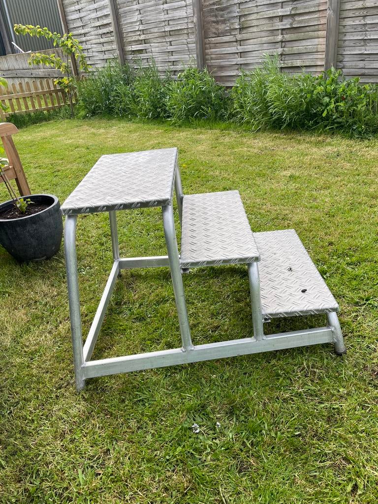 Aluminium trap voor stacaravan of chalet, Ophalen of Verzenden, Zo goed als nieuw