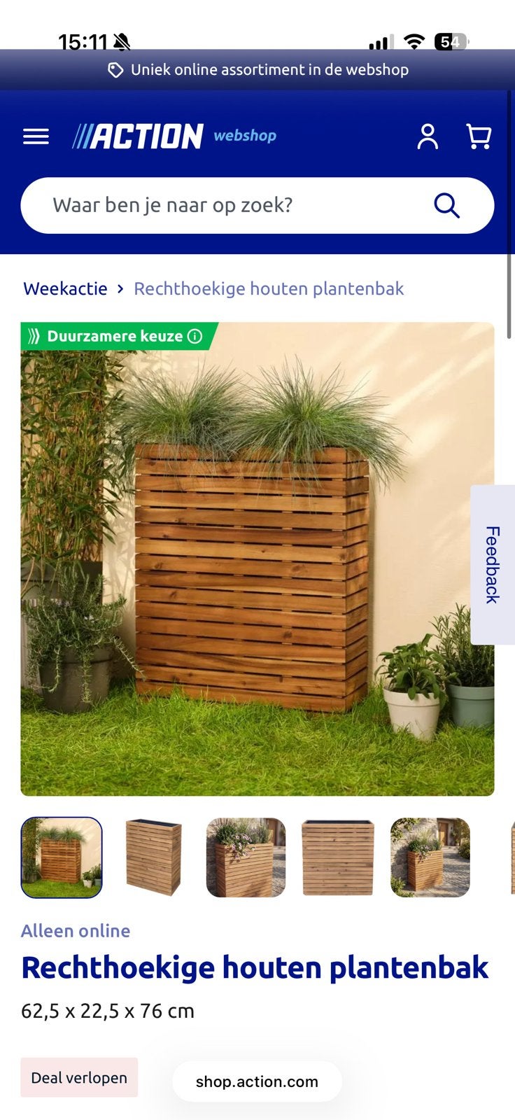 GEZOCHT: Houten plantenbak, Ophalen, Rond, Hout