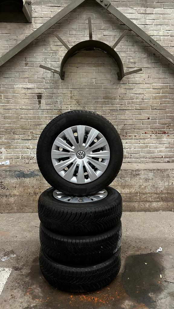 15 inch stalen velgen met winter banden, Auto-onderdelen, Banden en Velgen, Ophalen, Gebruikt, 15 inch, -