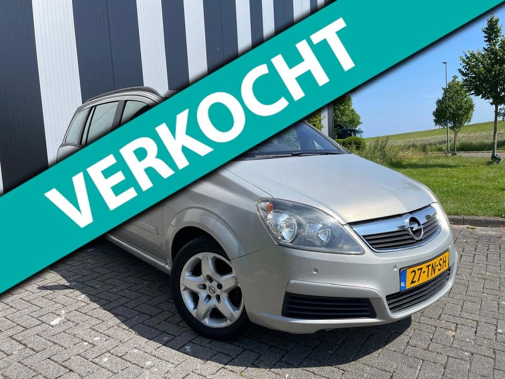 Opel Zafira 1.8 Enjoy Automaat-7 Persoons-Nw APK-Airco-Cruis, Auto's, Opel, Gebruikt, 4 cilinders, Origineel Nederlands, 750 kg