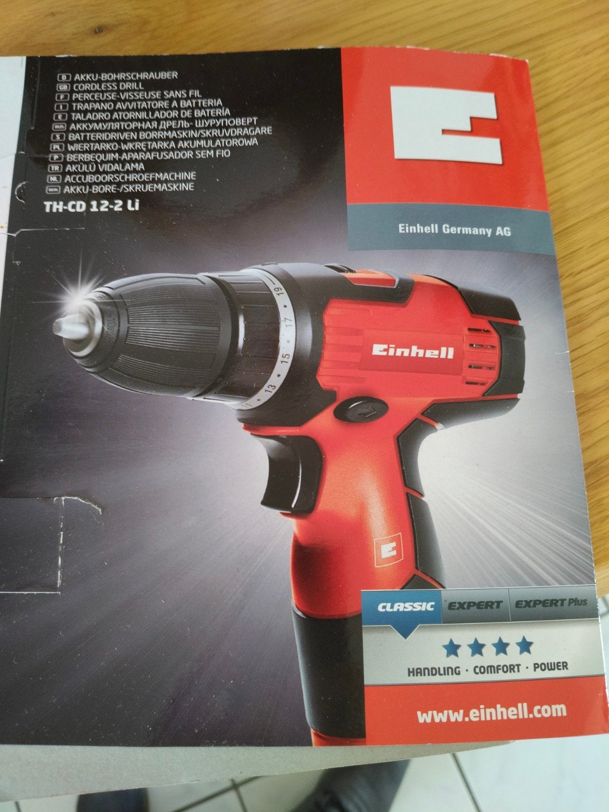 Einhell TH-CD 12-2 Li Accuboormachine met 2 accu's, Ophalen, Variabele snelheid, Minder dan 400 watt, Zo goed als nieuw