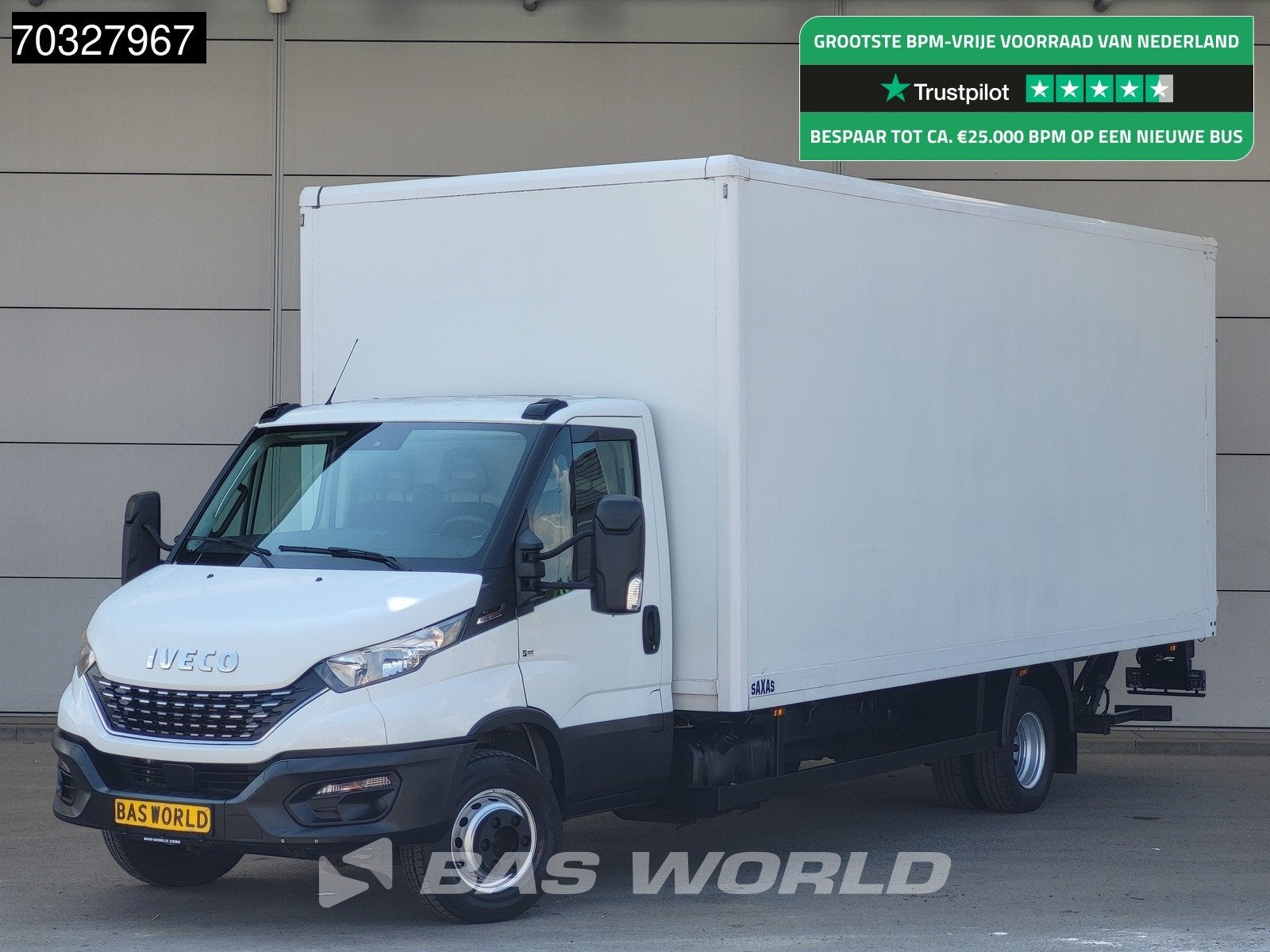 Iveco Daily 72C18 3.0L Automaat Bakwagen 1000KG Laadklep Luc, Automaat, Stof, Gebruikt, Euro 6
