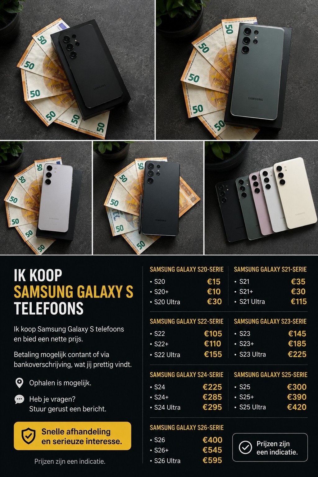 Inkoop Samsung Galaxy S telefoons - Nette prijs!, Telecommunicatie, Mobiele telefoons | Overige merken, Ophalen of Verzenden, Gebruikt