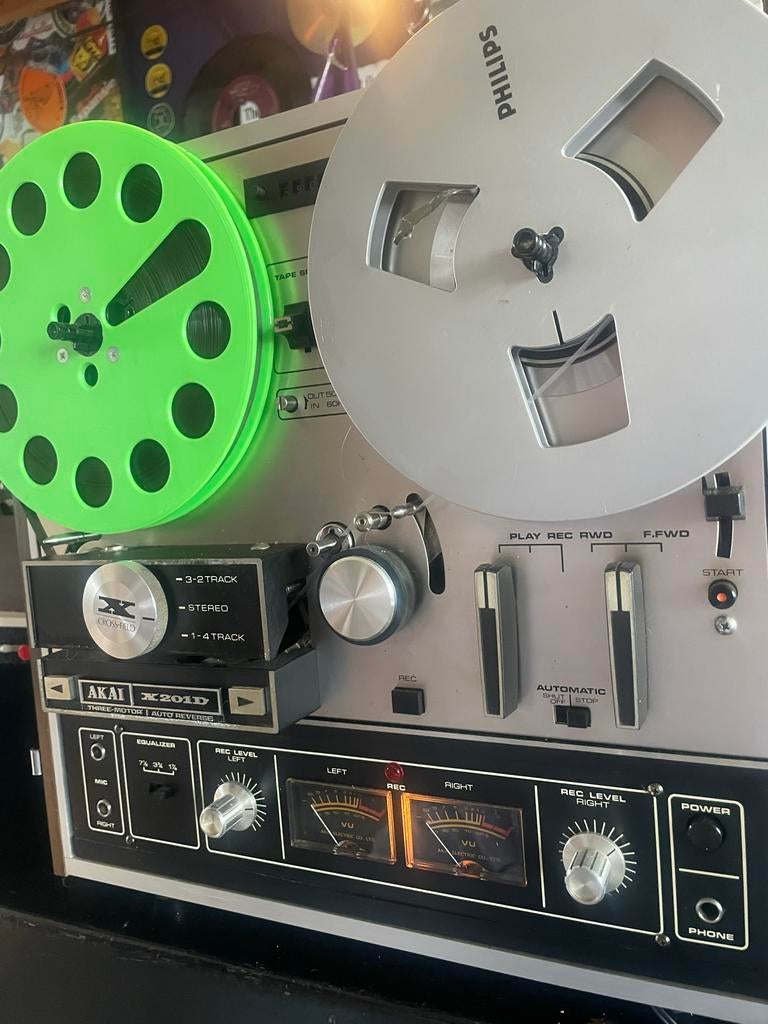 Akai X-201D Autoreverse Bandrecorder met Stofkap, Audio, Tv en Foto, Bandrecorders, Ophalen of Verzenden, Bandrecorder, Met stofkap