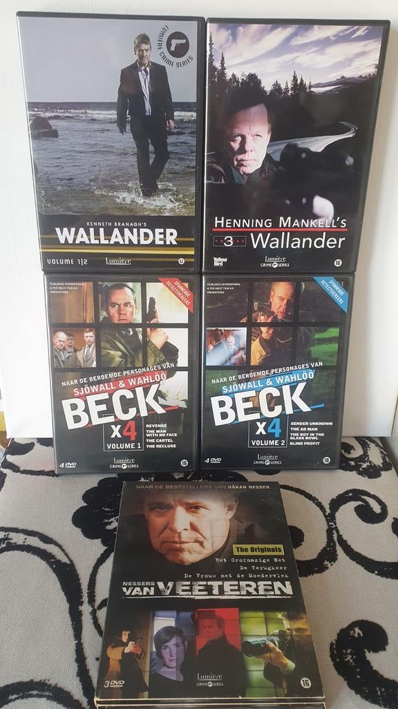Grote collectie Scandinavische misdaadseries op DVD, Cd's en Dvd's, Dvd's | Thrillers en Misdaad, Gebruikt, Detective en Krimi