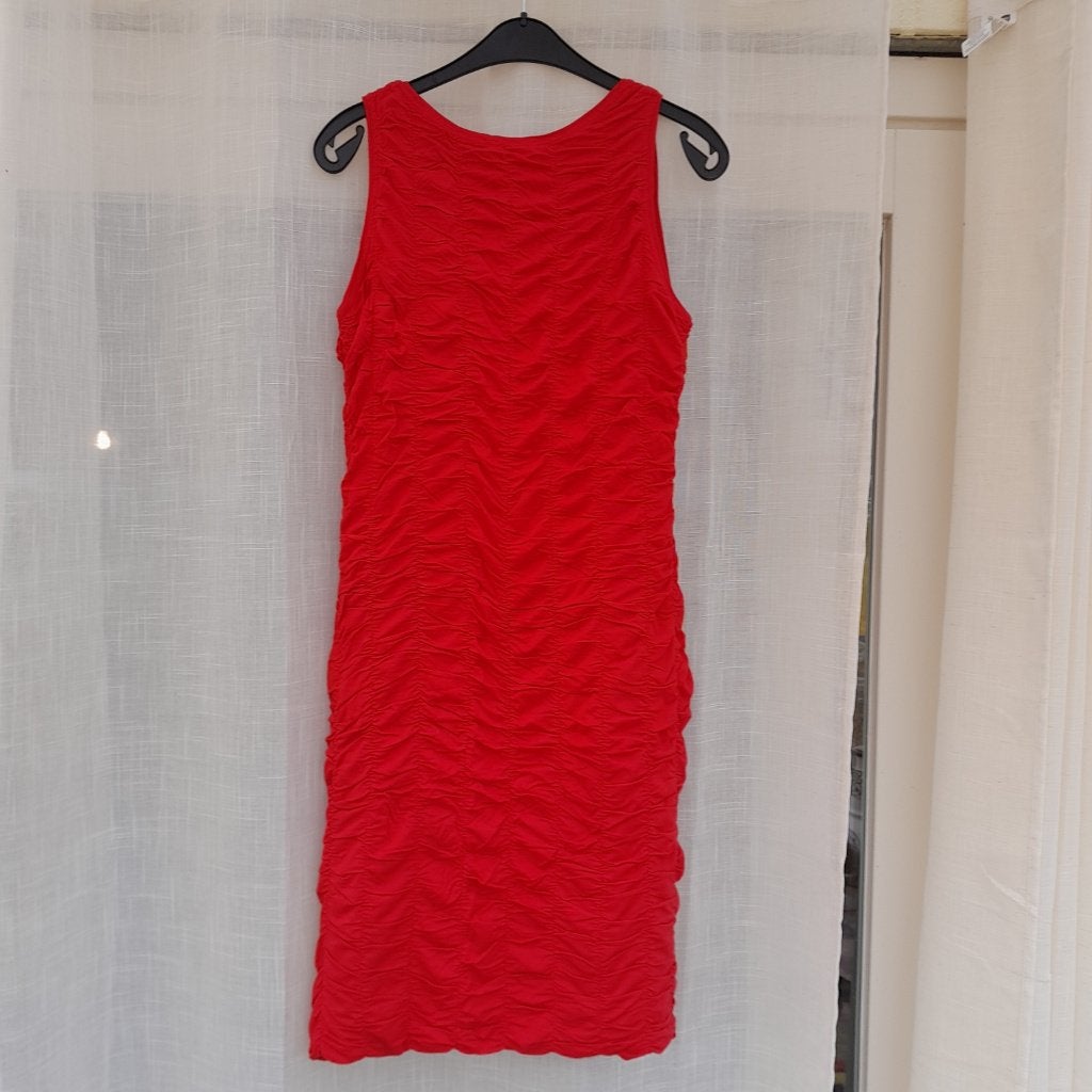 jurk La Ligna rood maat L, Maat 38/40 (M), Ophalen of Verzenden, Zo goed als nieuw, Knielengte
