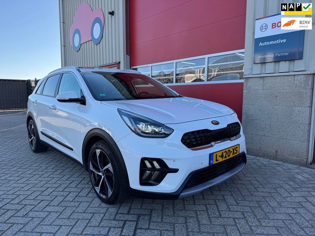 Kia Niro 1.6 GDi Hybrid DynamicPlusLine, Leder, Glazen Schui, Auto's, Dealer onderhouden, Gebruikt, Automatische klimaatregeling