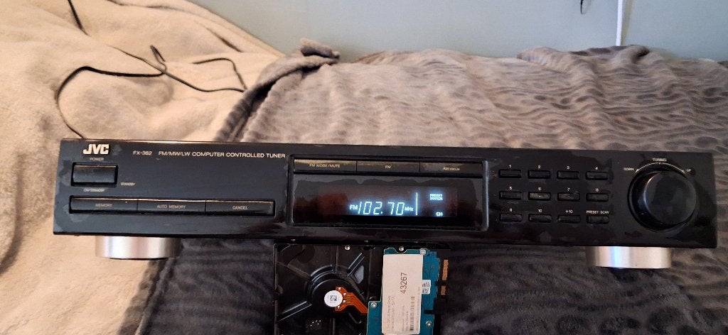 JVC Tuner FX-362BK, Audio, Tv en Foto, Tuners, Ophalen of Verzenden, Gebruikt
