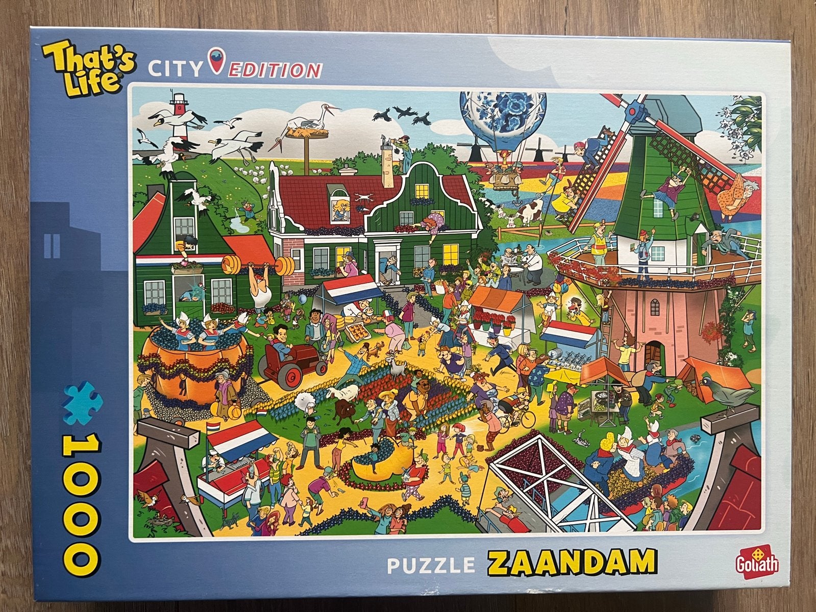 That's Life City Edition Zaandam 1000 stukjes puzzel, Ophalen of Verzenden, 500 t/m 1500 stukjes, Nieuw, Legpuzzel
