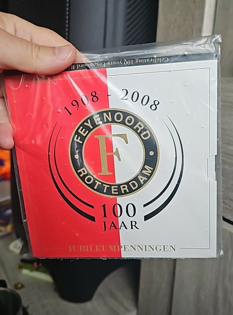 Feyenoord 100 Jaar Jubileumpenningen (1908-2008), Ophalen of Verzenden, Overige materialen, Nederland