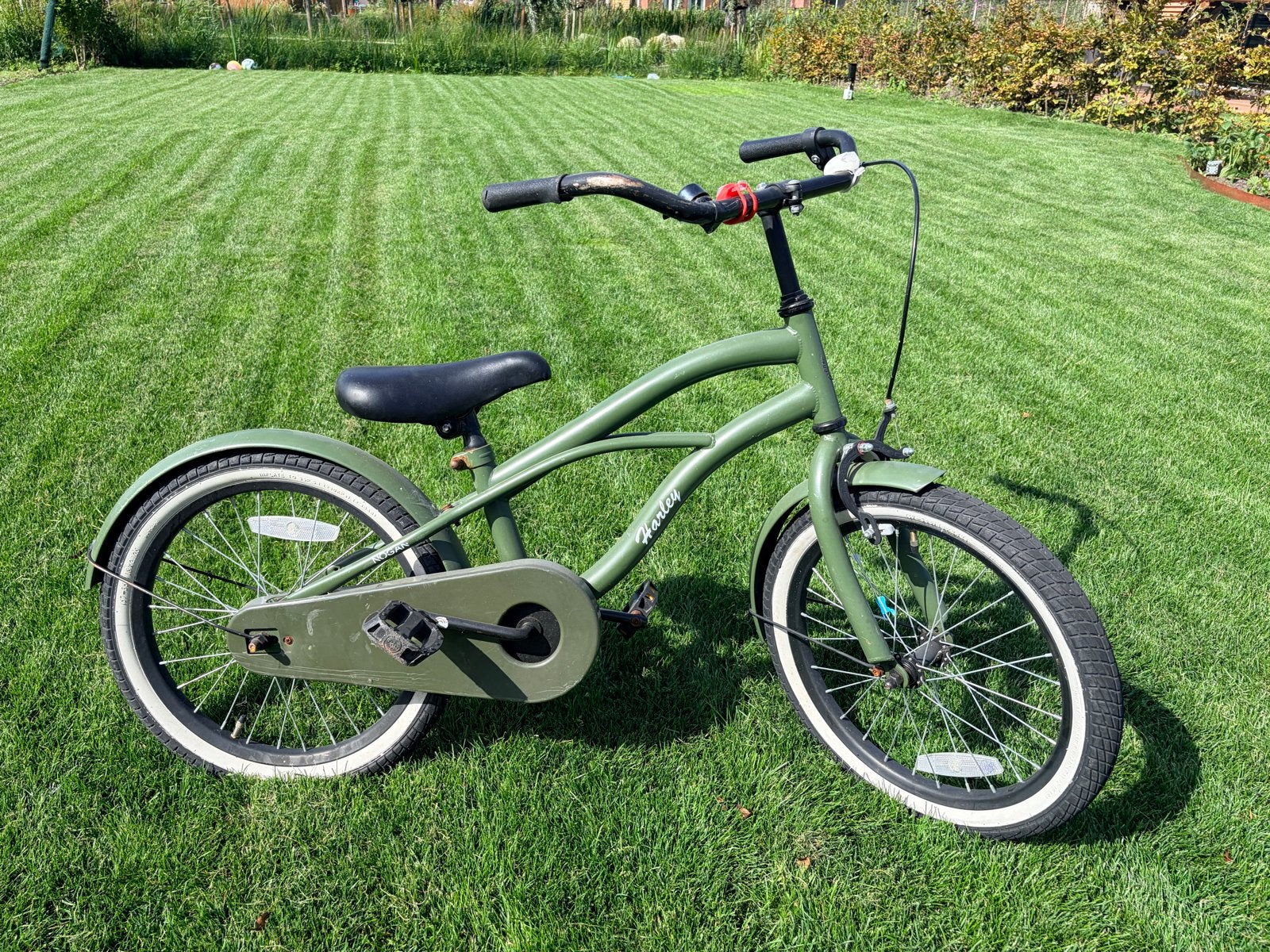 Nogan Harley Kinderfiets 18 inch Legergroen, Ophalen, Nieuw, 16 tot 20 inch
