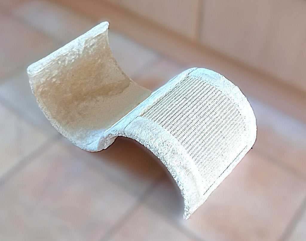 Leuke golvende krabplank - creme - 50x29x17 cm, Ophalen of Verzenden, Krabplank