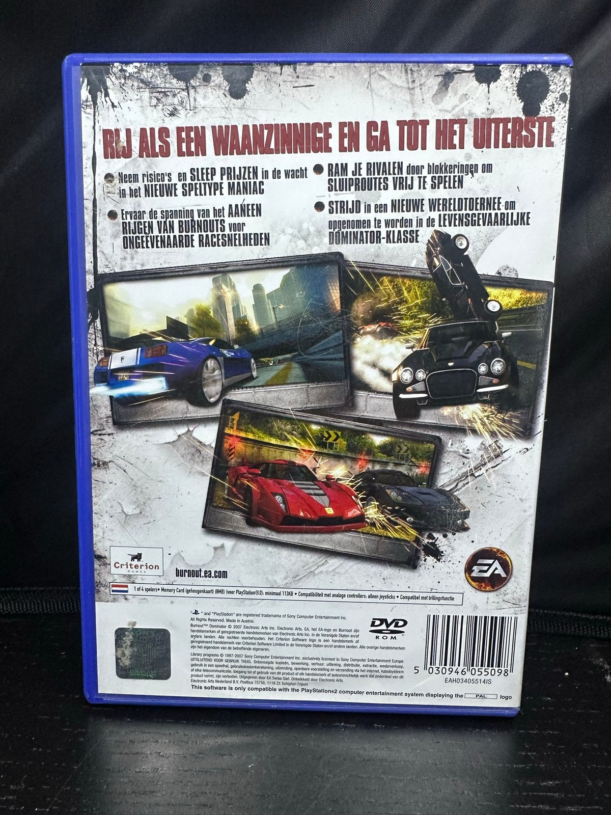 Burnout Dominator - PlayStation 2 (PS2) Racegame, Verzenden, 1 speler, Racen en Vliegen, Eén computer