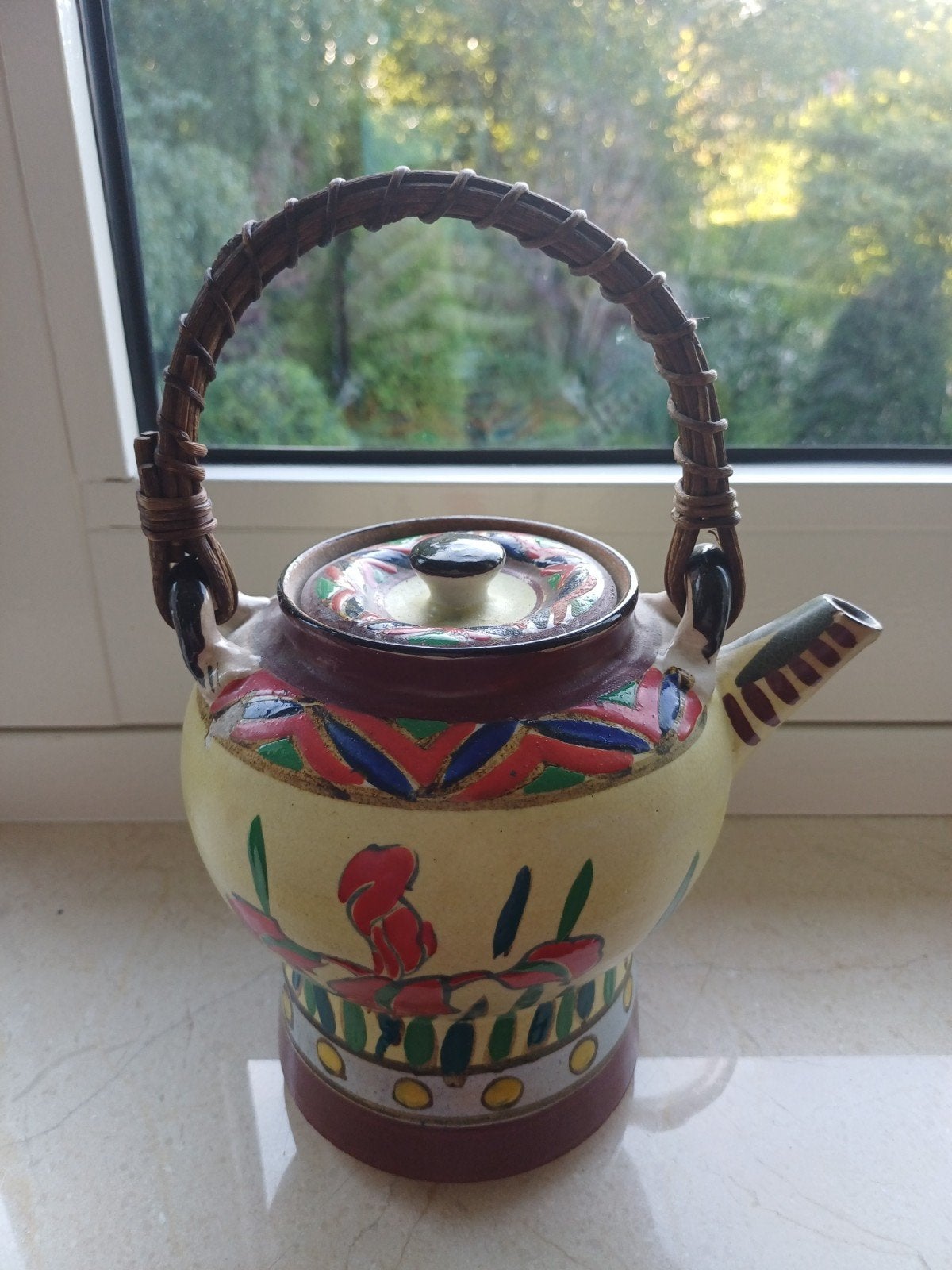 Vintage Folklore Theepot, Ophalen