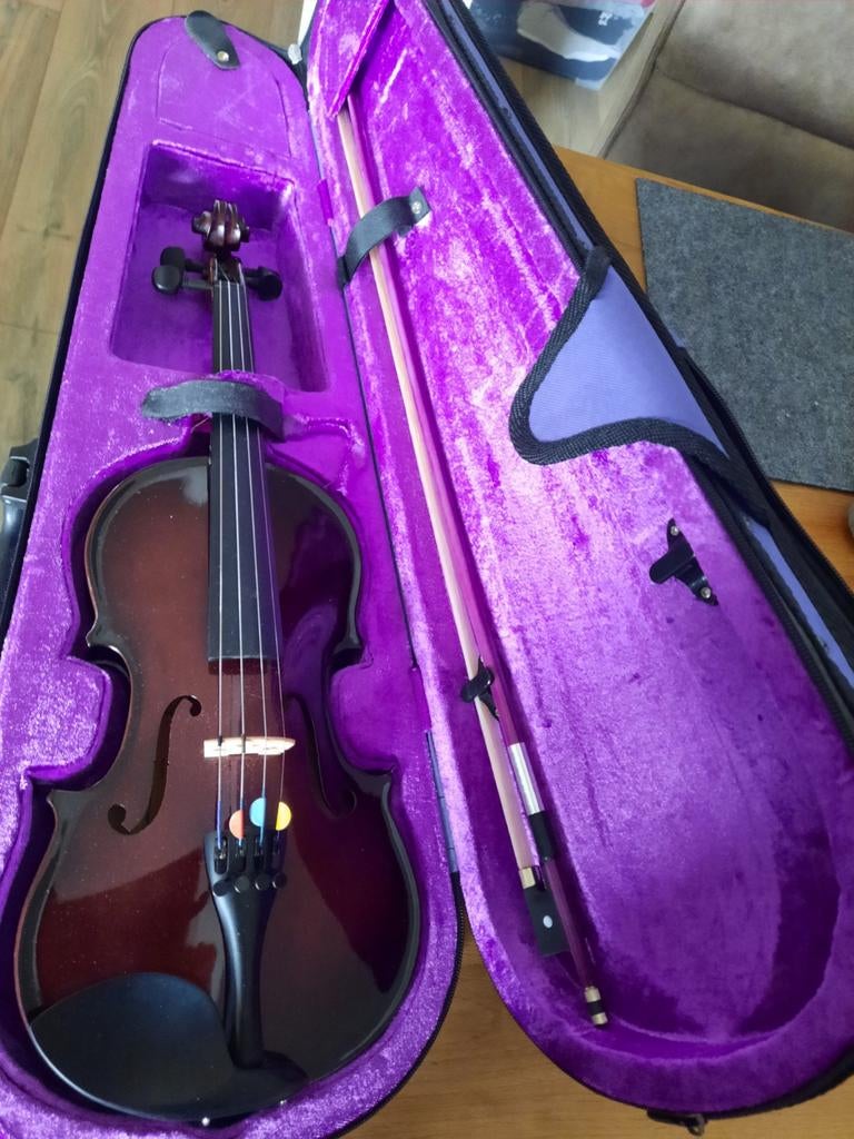 Viool met koffer en strijkstok - Zo goed als nieuw, Muziek en Instrumenten, Ophalen, 3/4-viool, Viool, Zo goed als nieuw