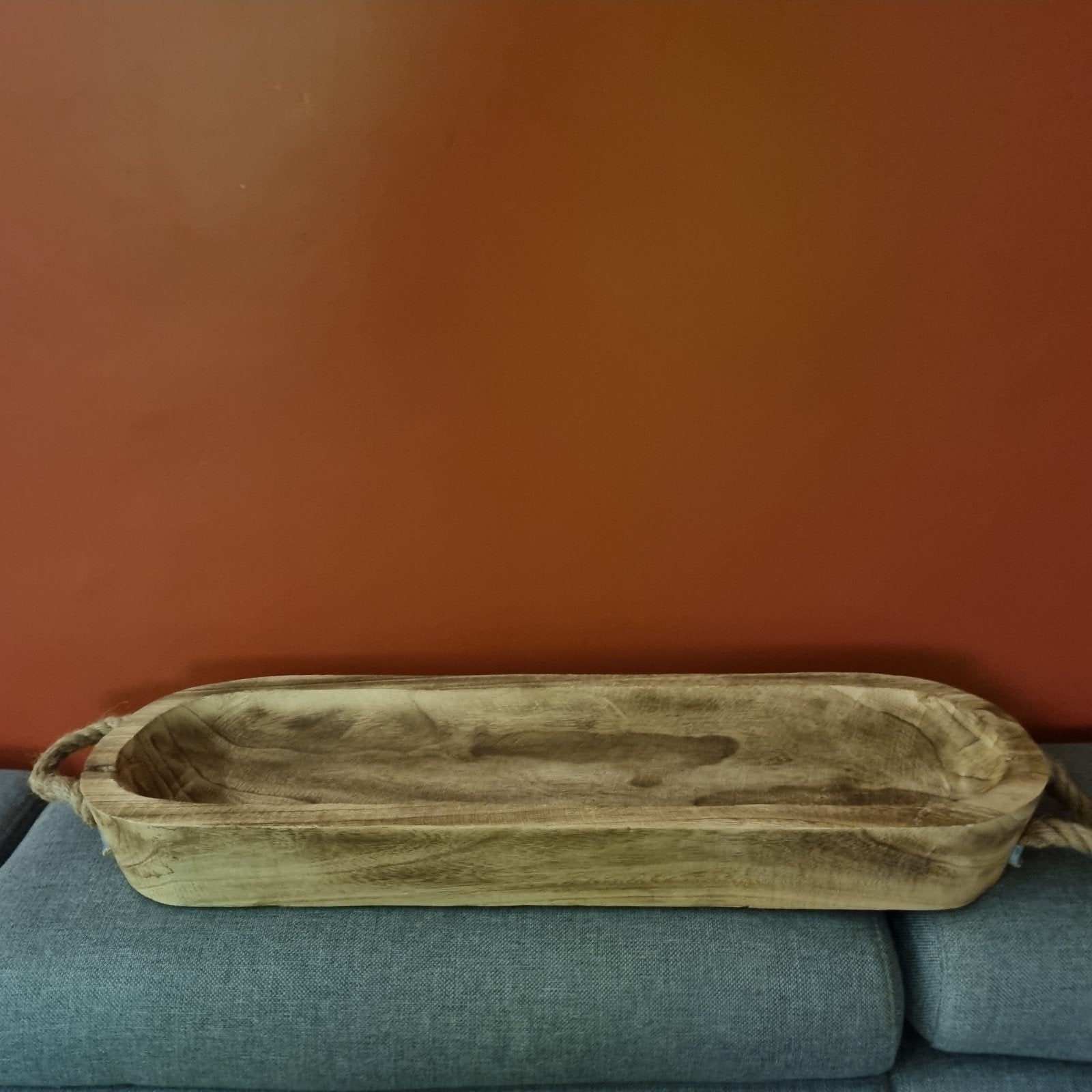 Mango houten schaal 72cm, Geschikt voor wandmontage, Schaal, Ophalen of Verzenden, Zo goed als nieuw
