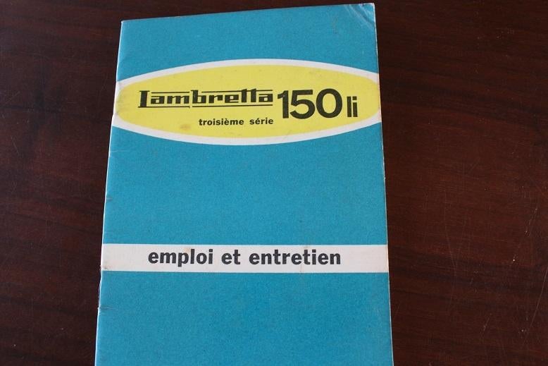 Lambretta 150 Li 1962 scooter emploi et entretien instructie, Ophalen of Verzenden, Overige merken