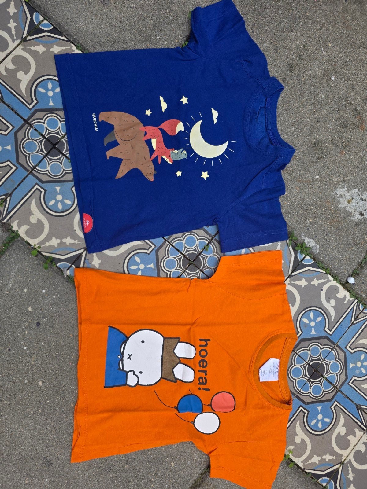 Glow in the dark & Koningsdag shirt maat 110, Ophalen of Verzenden, Zo goed als nieuw, H&M