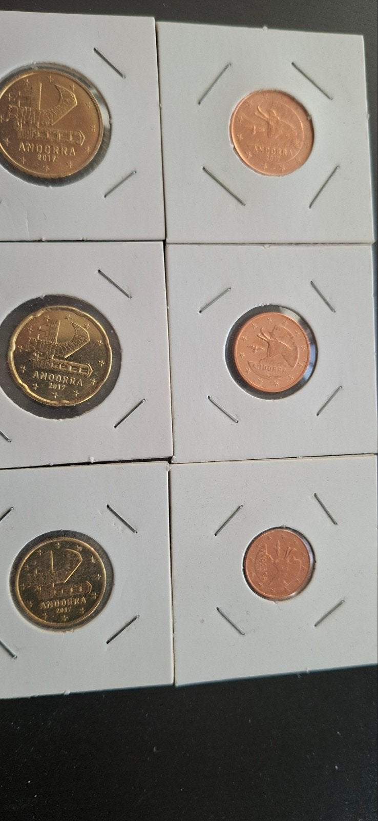 Setje andorra 1-50 ct bieden, Ophalen of Verzenden, Overige landen, Overige waardes