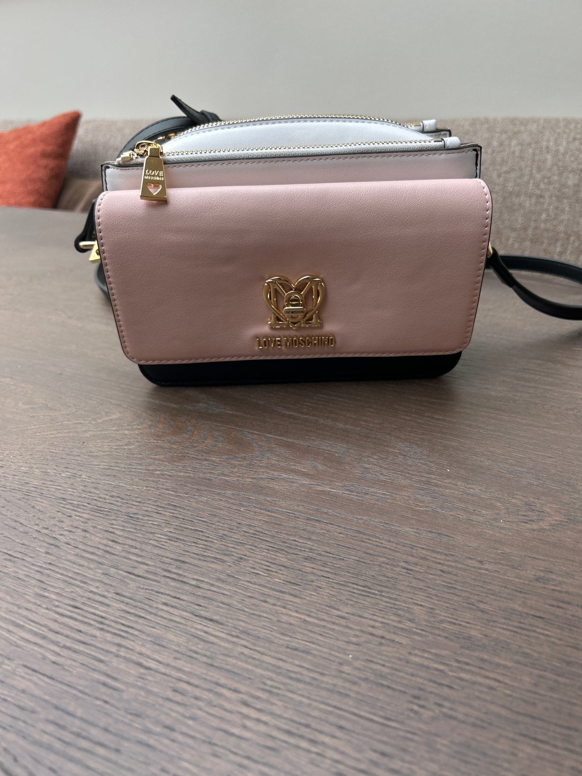 Love Moschino Schoudertasje - Roze, Wit, Zwart, Ophalen of Verzenden, Nieuw, Roze, Schoudertasje