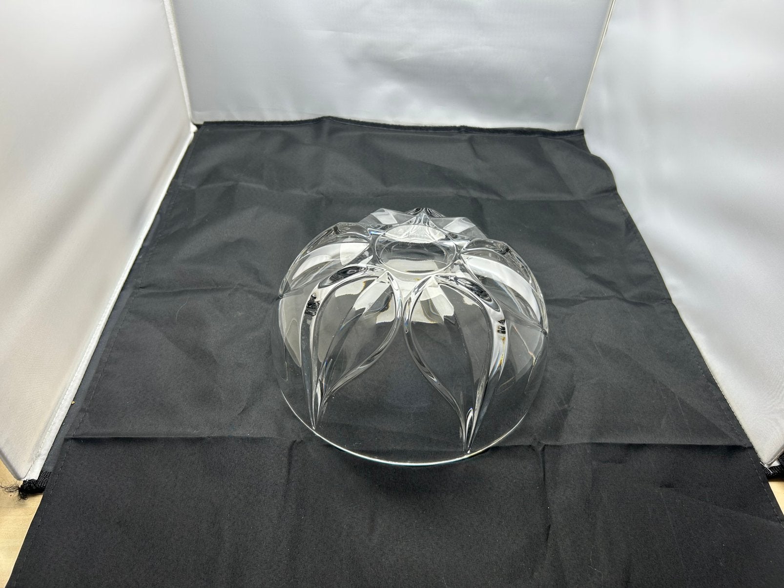 Zware kristallen Nachtmann schaal Lotus bloem design, Antiek en Kunst, Ophalen