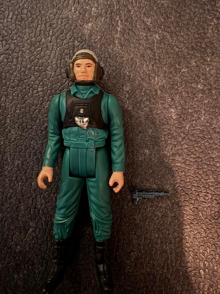 Vintage Star Wars A-Wing Pilot 1984 (Last 17, compleet), Ophalen of Verzenden, Zo goed als nieuw, Actiefiguurtje