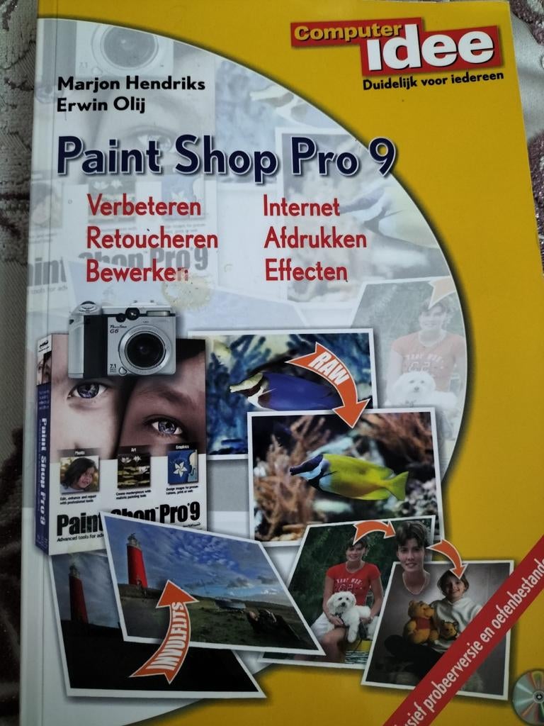 E. Olij - Paint Shop Pro 9, E. Olij; Marc Hendriks, Ophalen of Verzenden, Zo goed als nieuw, Overige onderwerpen