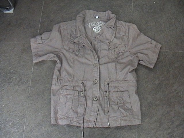 SO SOIRE beige / bruin / wit gestreept jasje / blazer / jas, So Soire, Beige, Maat 46/48 (XL) of groter, Ophalen of Verzenden
