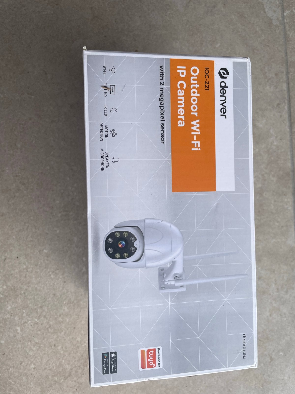 Denver IOC-221 Outdoor Wi-Fi IP Camera Full HD, Ophalen of Verzenden, Nieuw, Buitencamera