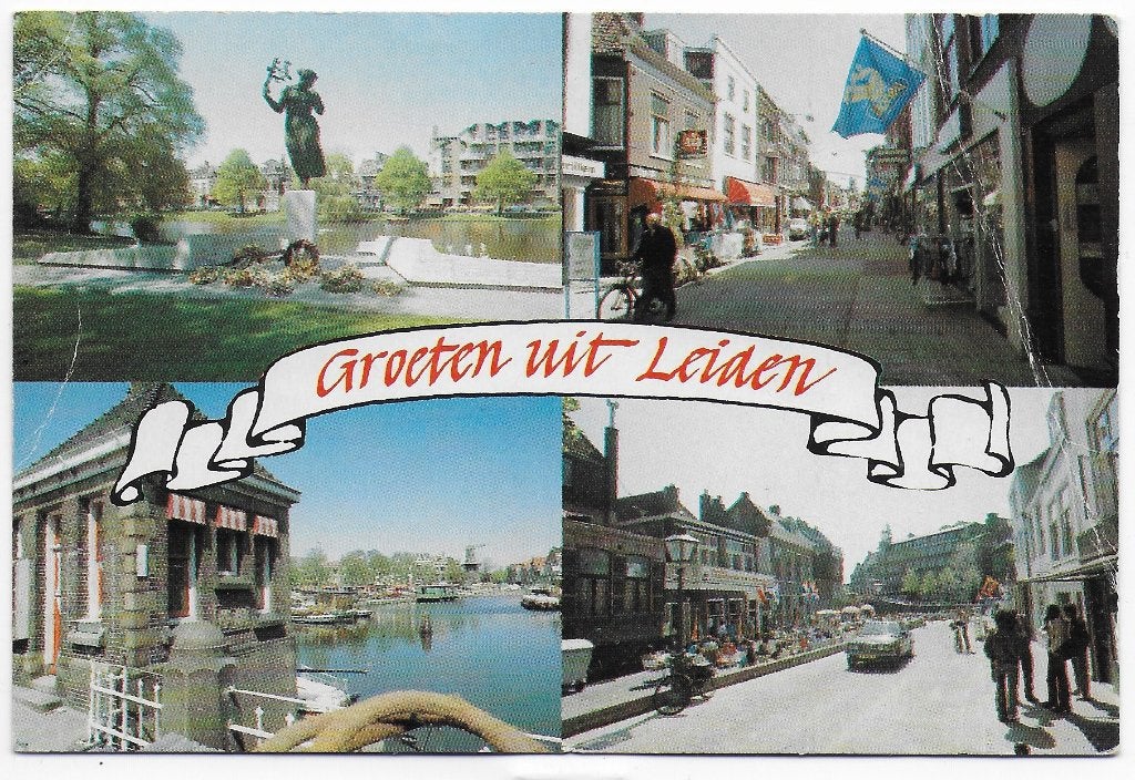 Leiden Gelopen Ansichtkaart (C28 ), Ophalen of Verzenden, 1980 tot heden, Gelopen, Zuid-Holland