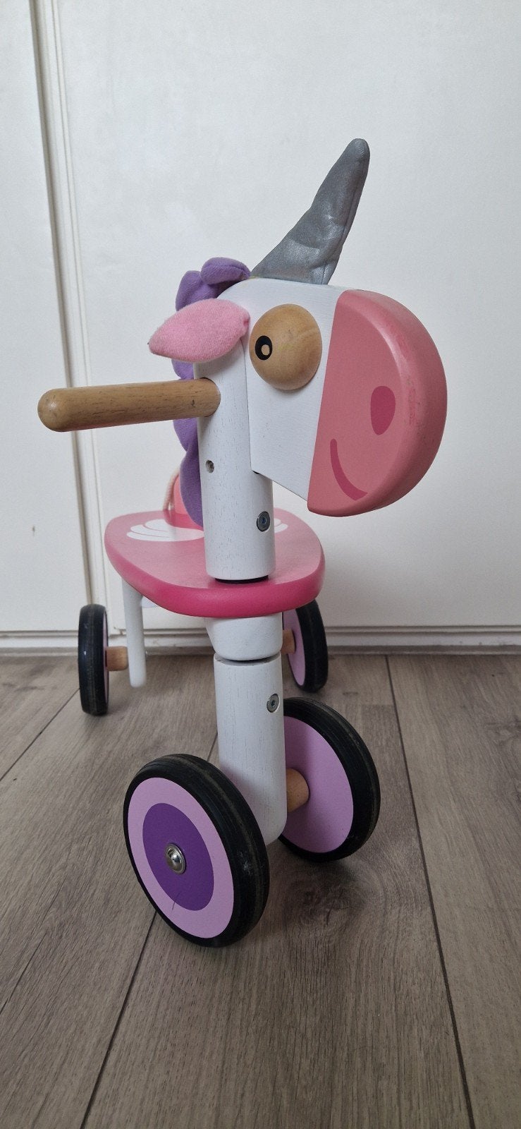 Houten Eenhoorn Loopfietsje - I'm Toy, Ophalen of Verzenden, Gebruikt, Loopfiets