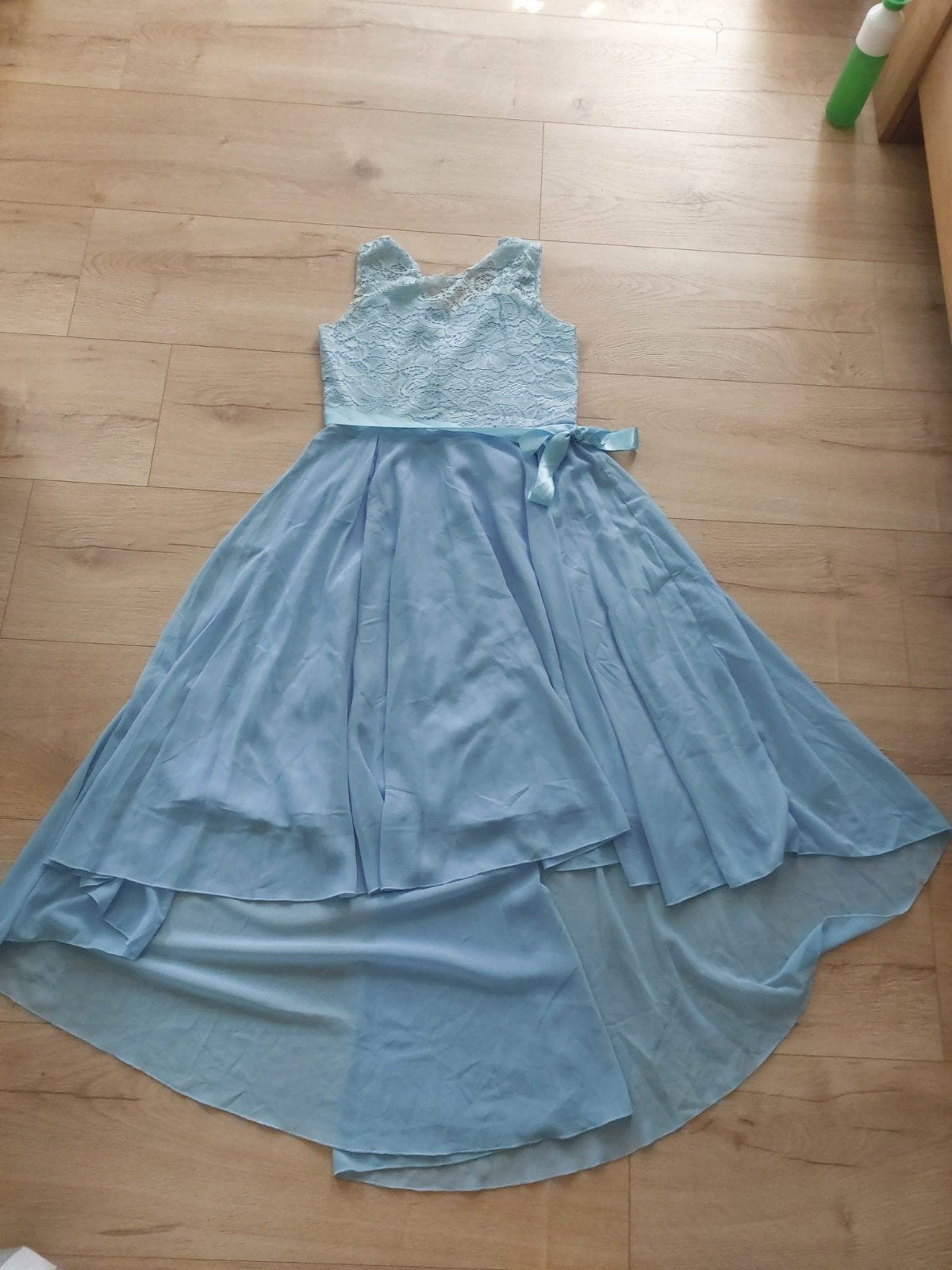 Lichtblauwe galajurk , maat M, Kleding | Dames, Maat 38/40 (M), Blauw, Ophalen of Verzenden, Zo goed als nieuw