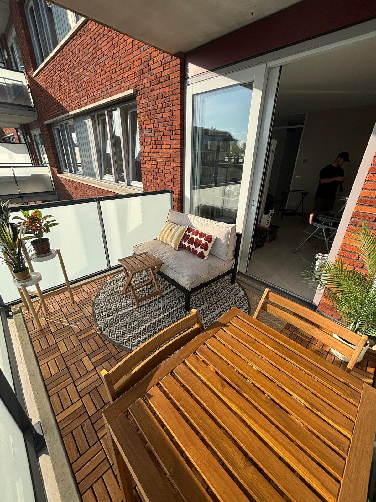 Loungebank inclusief kussens, Ophalen, Zwart, 190 cm of minder, Zo goed als nieuw