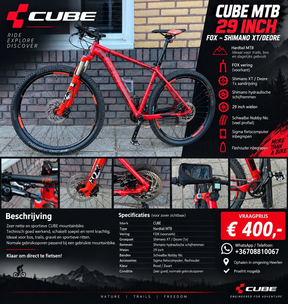 Cube Bike, Eén persoon