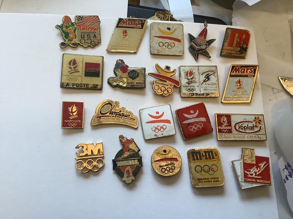 20 pins Olympische Spelen, Ophalen of Verzenden, Zo goed als nieuw, Sport