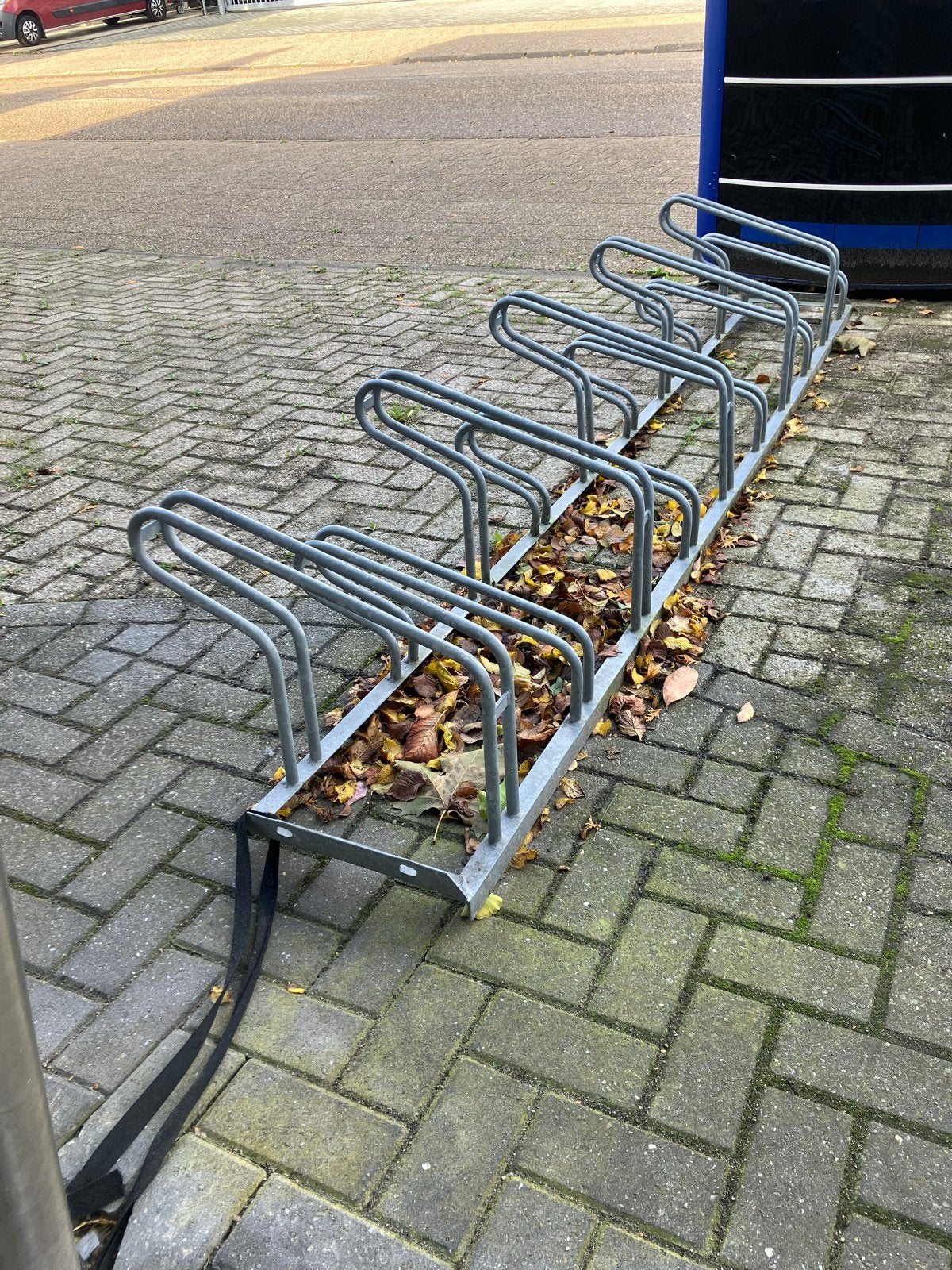 Fietsenrek staal voor 10 fietsen - 3 meter lang, Ophalen, Gebruikt